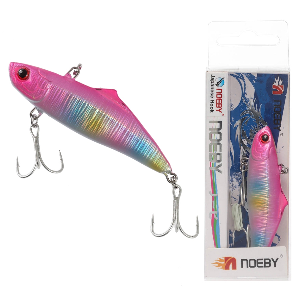 NOEBY Salt Vibe Lure 95mm 19g Pink