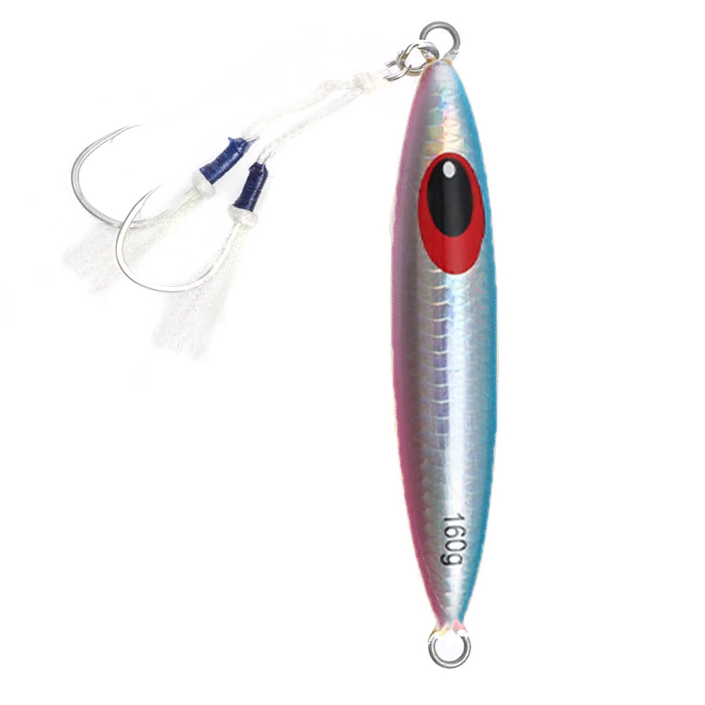 NOEBY Long Fall Slow Pitch Jig 160g 4/0 Blue Mac