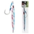 NOEBY Deep Water Metal Jig 6/0 200g Lumo Blue Silver