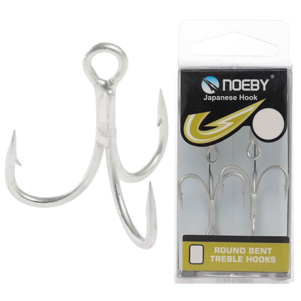 NOEBY High Carbon Triple Grip Treble Hook #6 Qty 5
