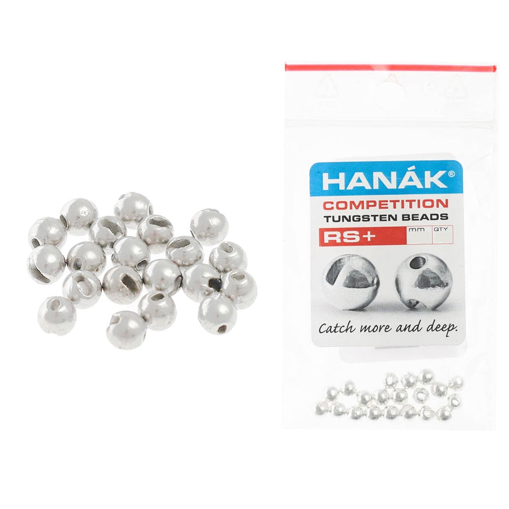 HANAK Competition RS+ Tungsten Beads Silver 3mm Qty 20