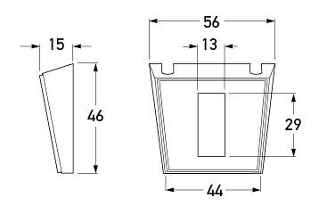 Hella Marine Rocker Switch Mounting Panel Double