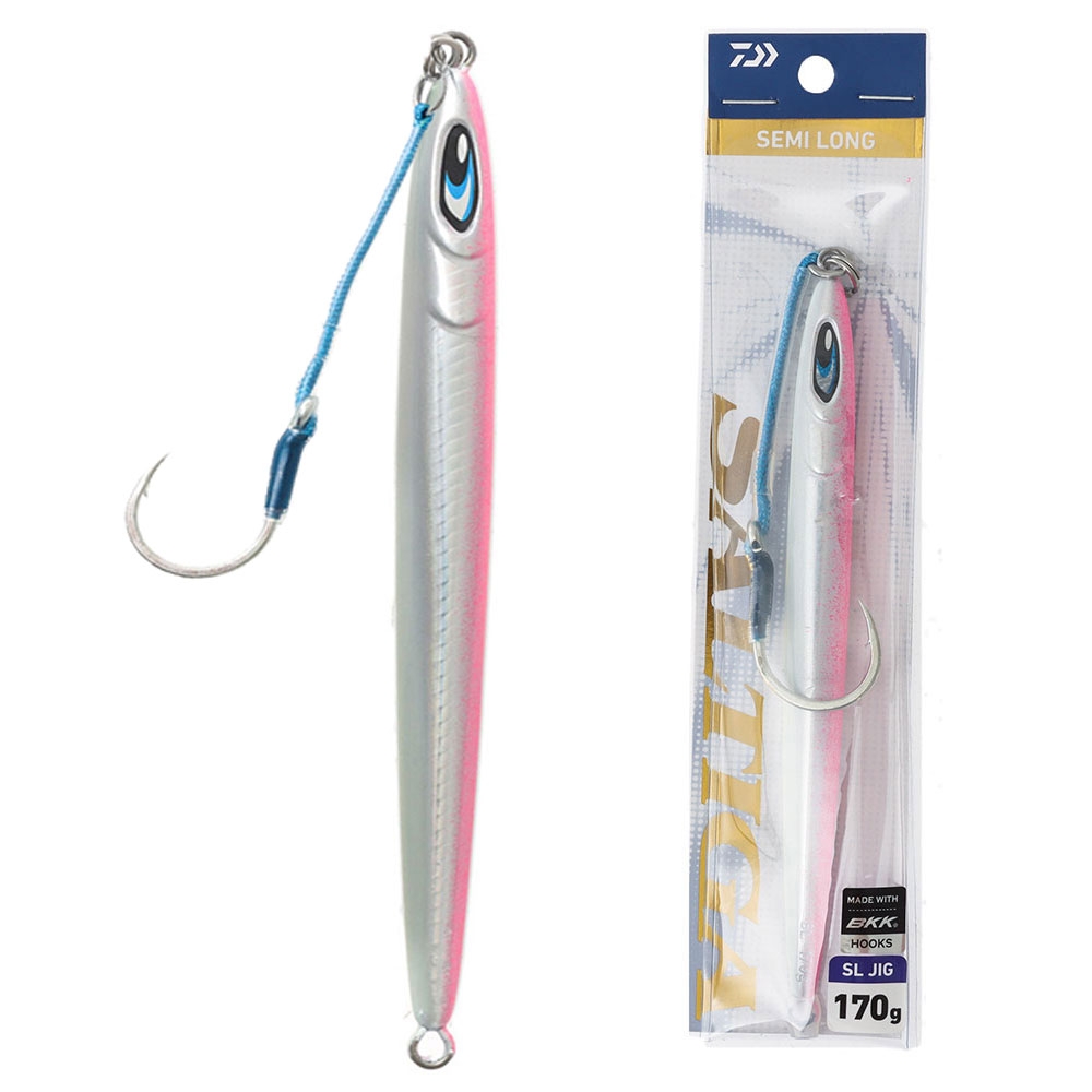 Daiwa Saltiga SL Jig 170g Adel Pink Glow Stripe