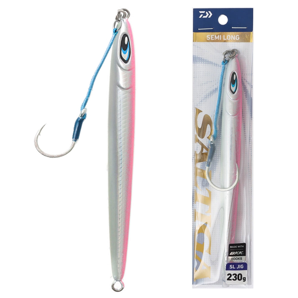 Daiwa Saltiga SL Jig 230g Adel Pink Glow Stripe