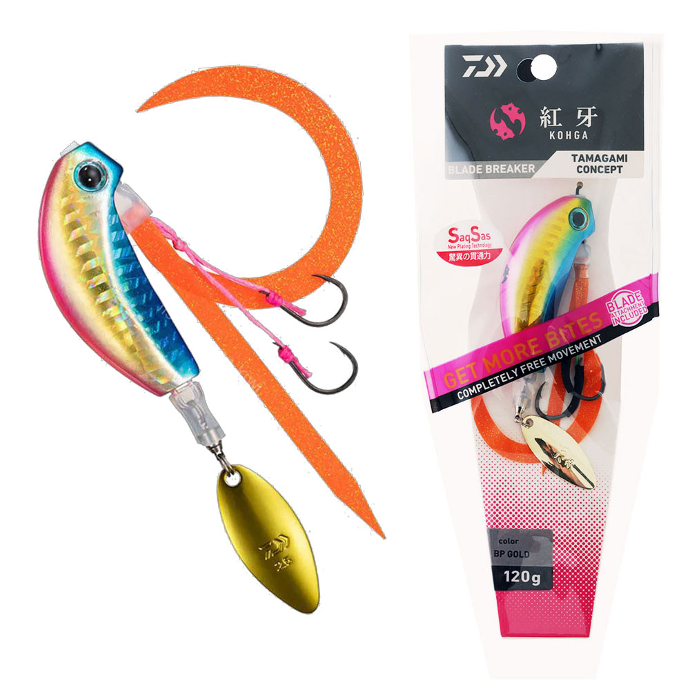 Daiwa Kohga Blade Breaker Slider Jig 120g Blue Pink