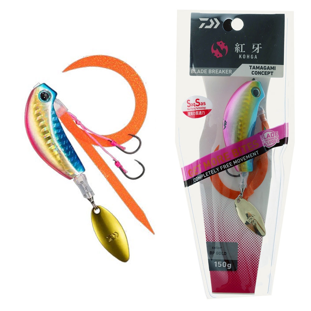 Daiwa Kohga Blade Breaker Slider Jig 150g Blue Pink