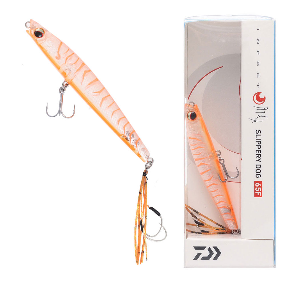 Daiwa Infeet Slippery Dog Floating Stickbait 65mm 3.8g Jelly Prawn