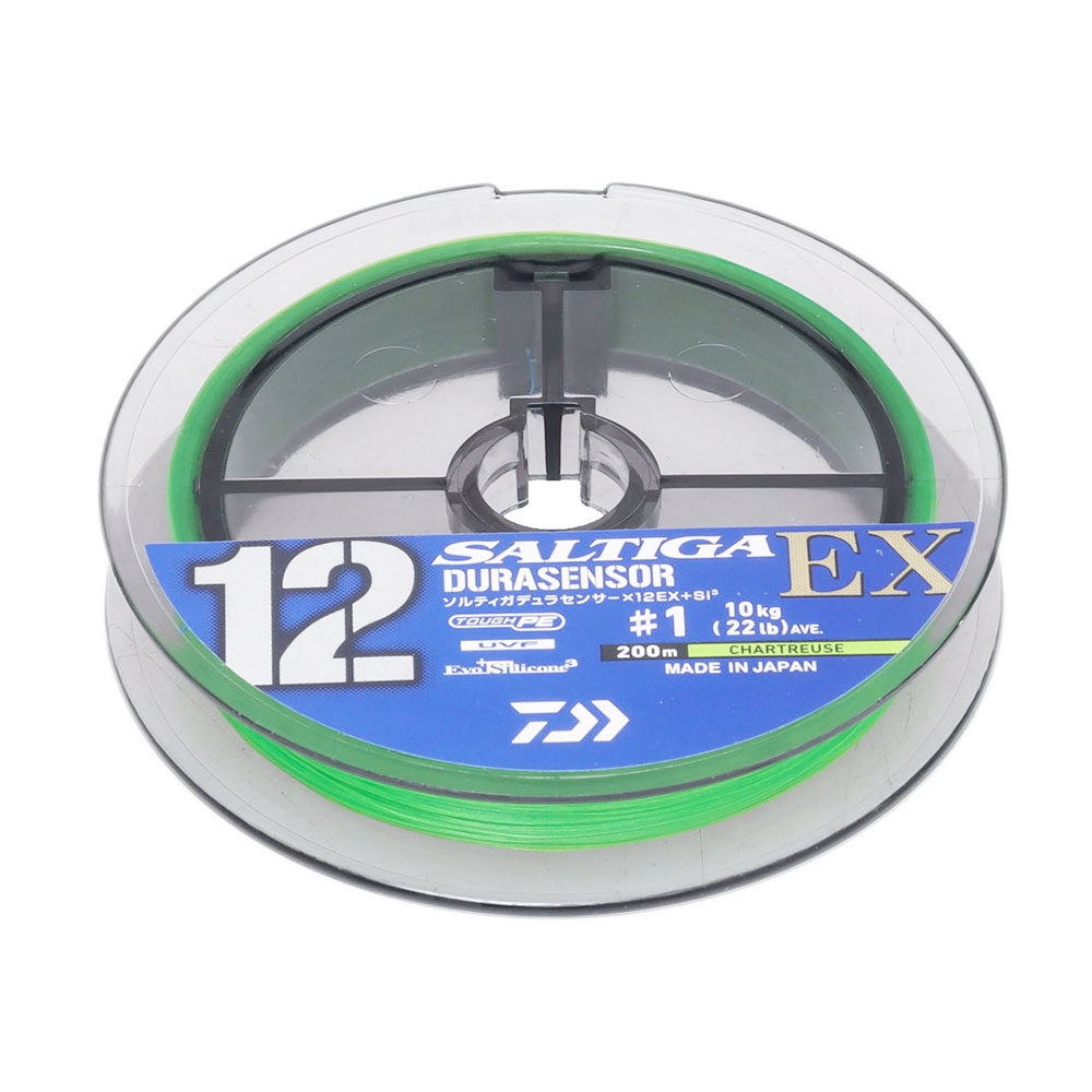 Daiwa Saltiga Durasensor 12EX Si3+ Braid Chartreuse 200m 22lb