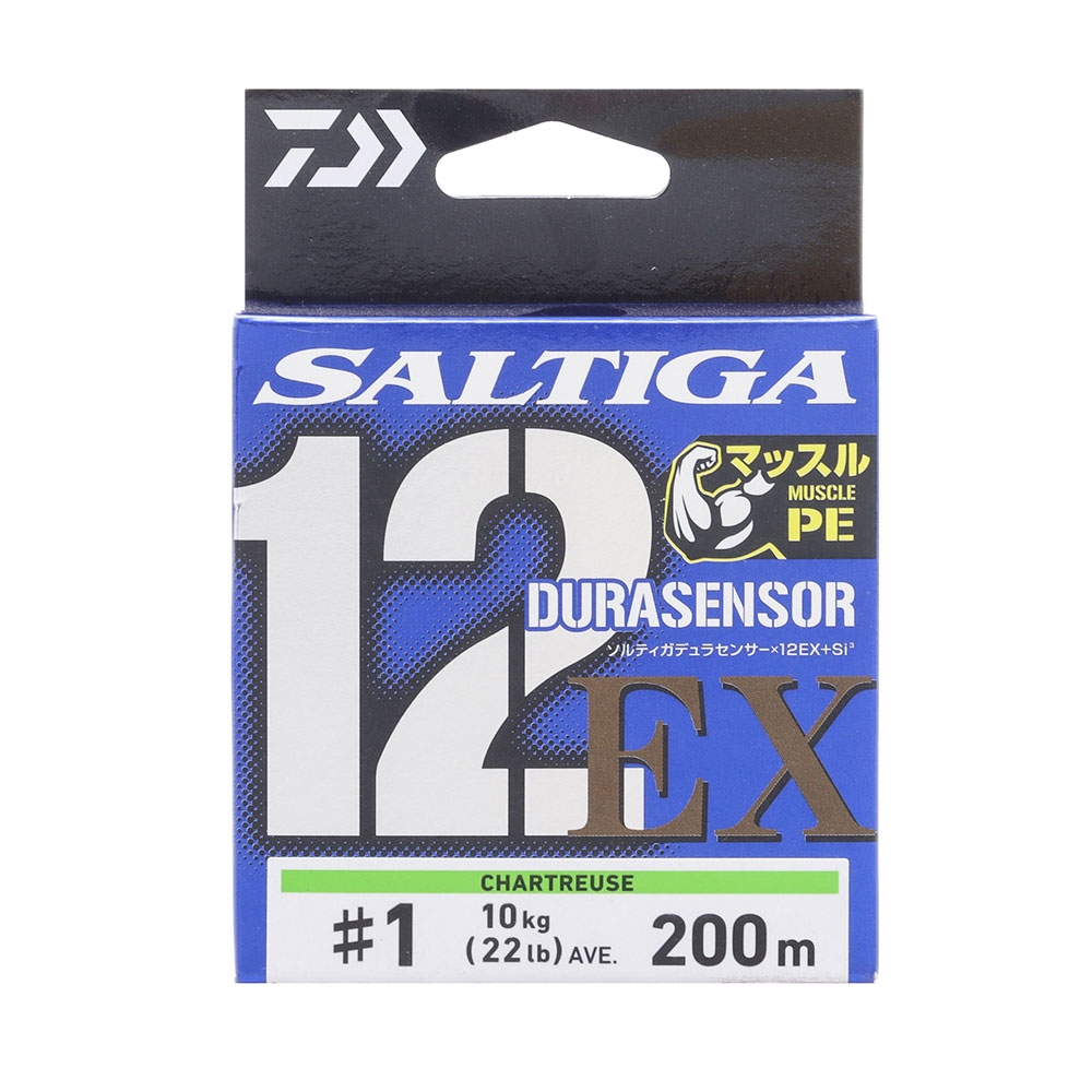 Daiwa Saltiga Durasensor 12EX Si3+ Braid Chartreuse 200m 22lb