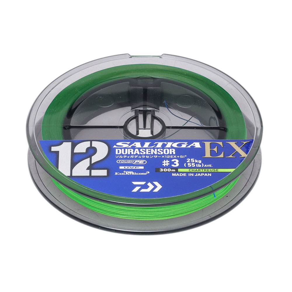 Daiwa Saltiga Durasensor 12EX Si3+ Braid Chartreuse 300m 55lb