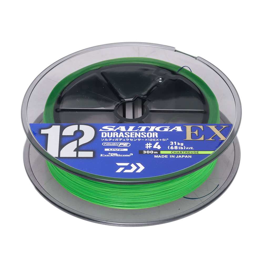 Daiwa Saltiga Durasensor 12EX Si3+ Braid Chartreuse 300m 68lb