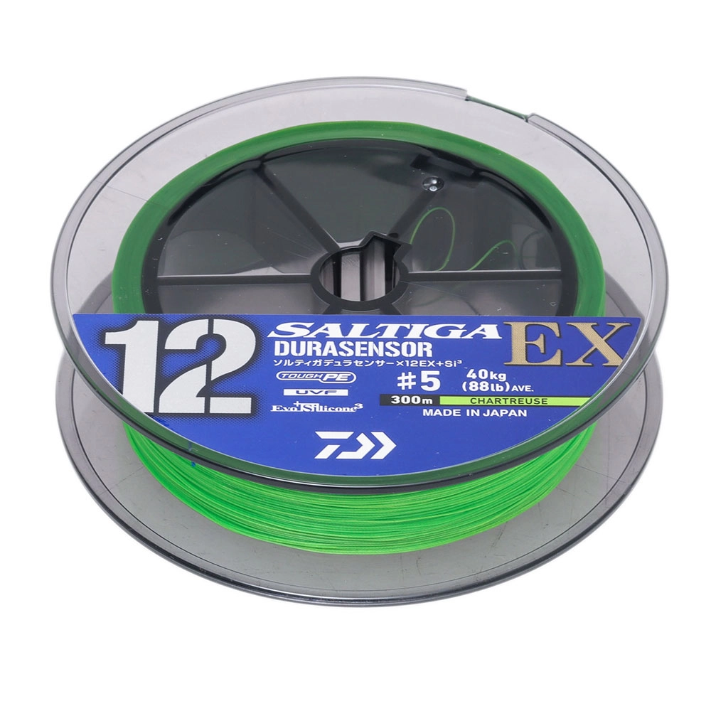 Daiwa Saltiga Durasensor 12EX Si3+ Braid Chartreuse 300m 88lb Daiwa Saltiga Durasensor 12EX Si3+ Braid Chartreuse 300m 88lb