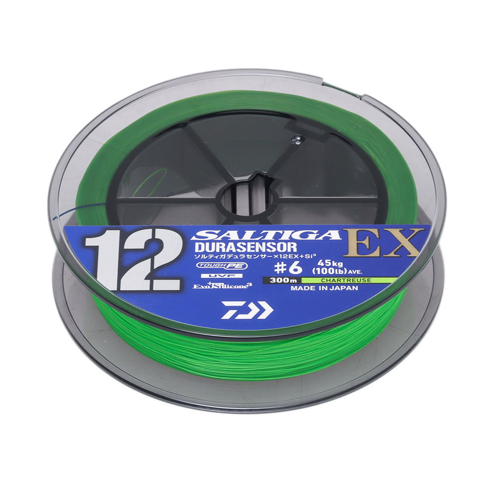 Daiwa Saltiga Durasensor 12EX Si3+ Braid Chartreuse 300m 100lb