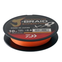 Daiwa X8 J-Braid Expedition Smash Orange 150m 10lb PE0.8 Thumbnail Daiwa X8 J-Braid Expedition Smash Orange 150m 10lb PE0.8