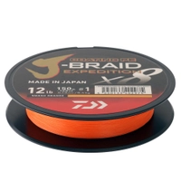 Daiwa X8 J-Braid Expedition Smash Orange 150m 12lb PE1 Thumbnail Daiwa X8 J-Braid Expedition Smash Orange 150m 12lb PE1