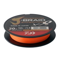 Daiwa X8 J-Braid Expedition Smash Orange 150m 20lb PE1.5 Thumbnail Daiwa X8 J-Braid Expedition Smash Orange 150m 20lb PE1.5