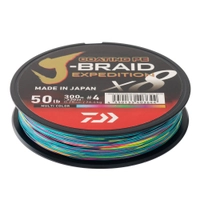Daiwa X8 J-Braid Expedition Multi-Colour 300m 50lb PE4 Thumbnail Daiwa X8 J-Braid Expedition Multi-Colour 300m 50lb PE4