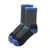 Black Shag Merino Winter Crew Socks Black/Blue XL