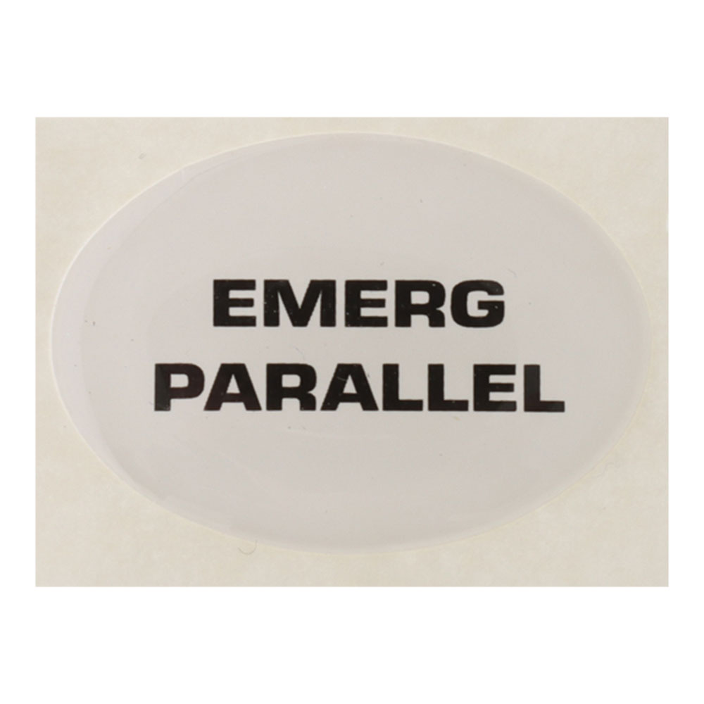 BEP Battery Switch Label - Emergency Parallel