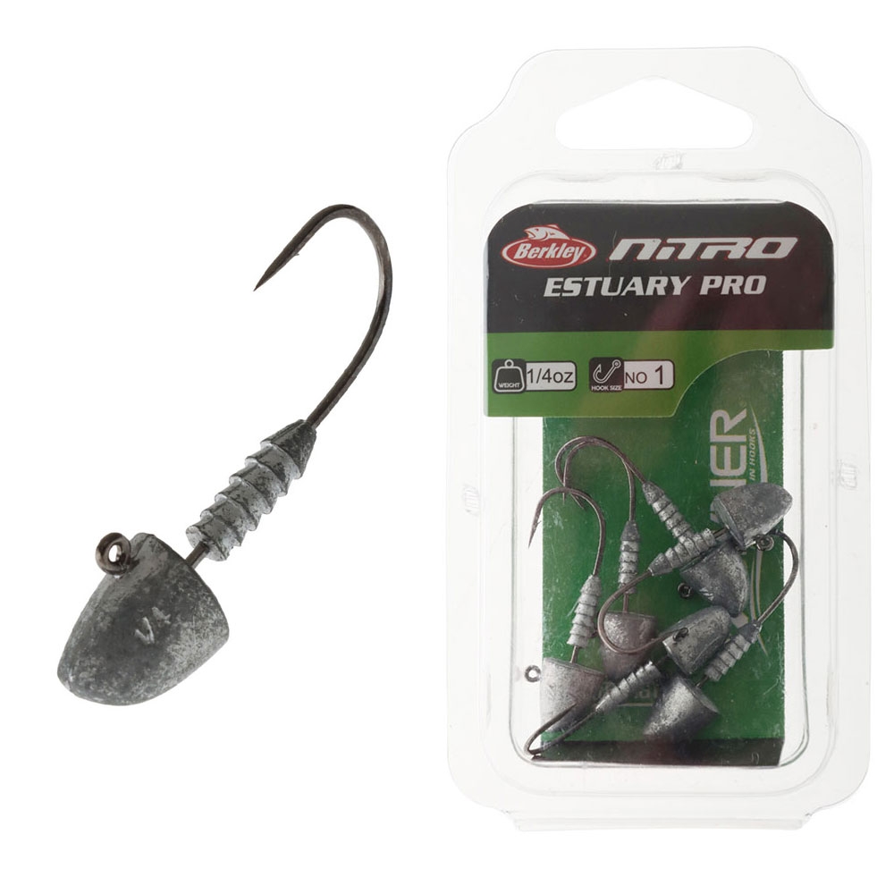 Berkley Nitro Estuary Pro Jig Heads 1/4oz #1 Qty 6