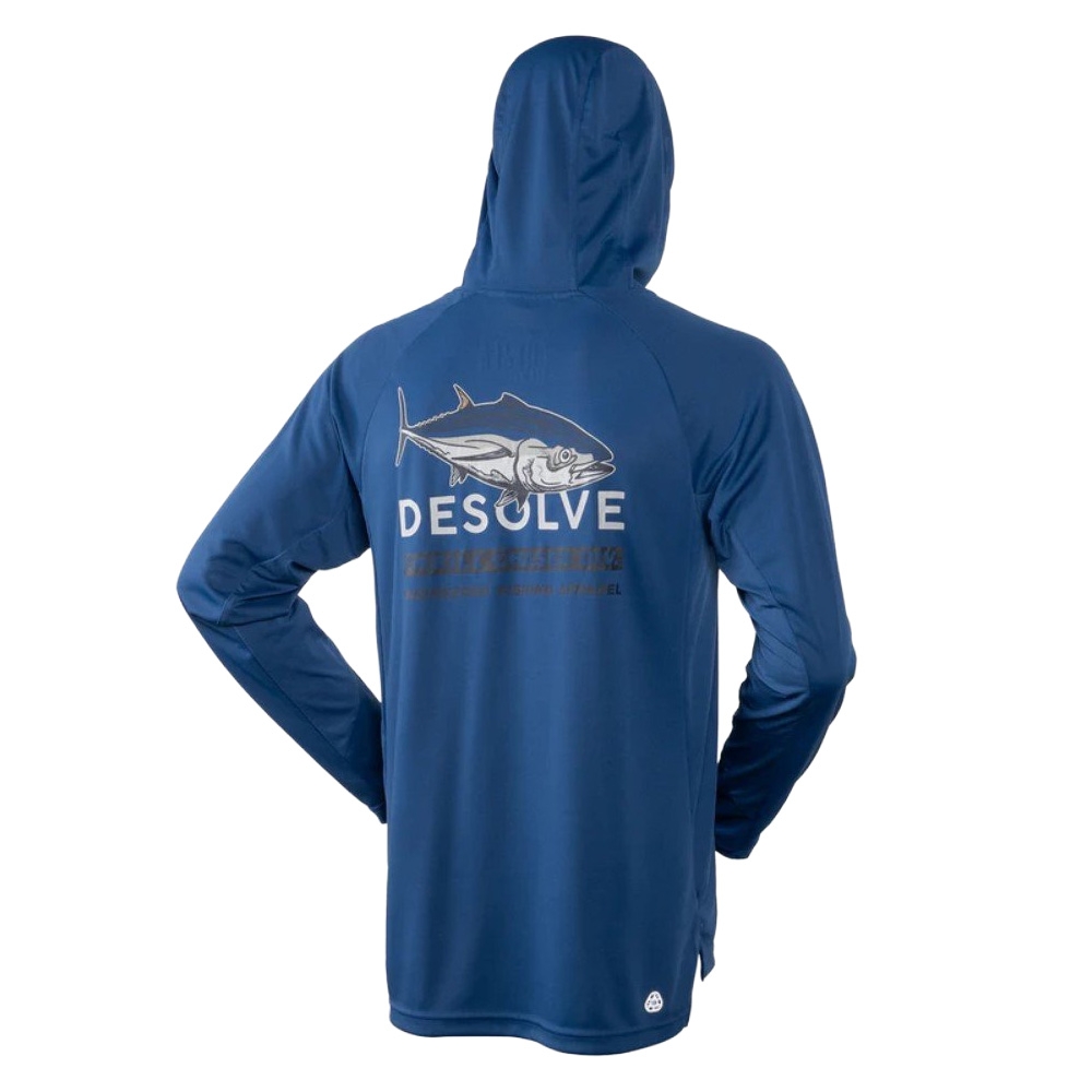Desolve Helios Quick-Dry UPF 30 Hoodie Bluefin Marine M