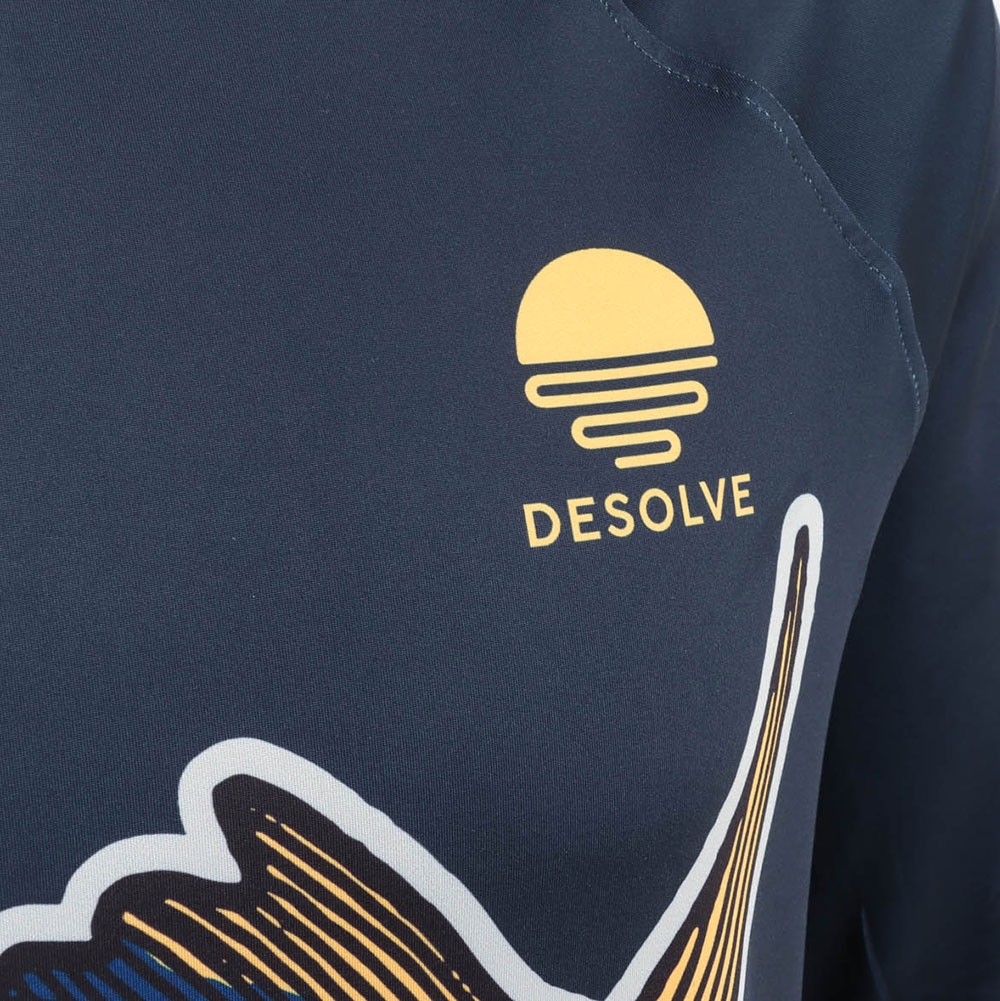 Desolve SolarDry UPF50+ Fishing Hoodie Yellowfin Navy M