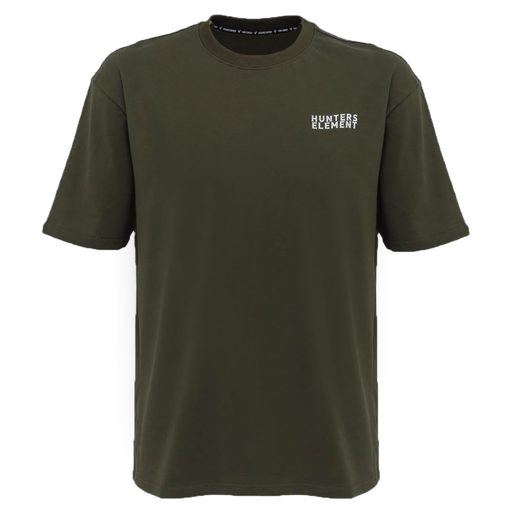 Hunters Element UPF50+ Mens T-Shirt Fallow Skull Forest Green 2XL