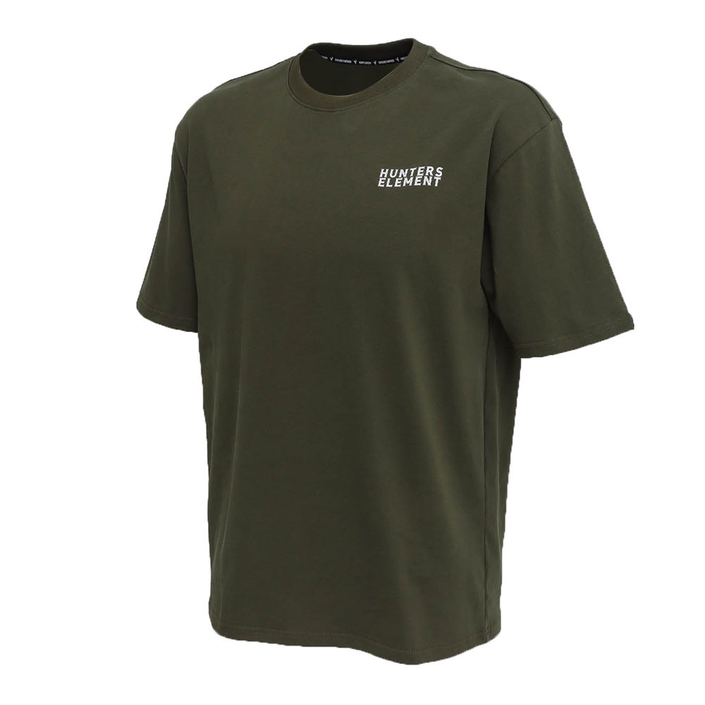 Hunters Element UPF50+ Mens T-Shirt Fallow Skull Forest Green 2XL