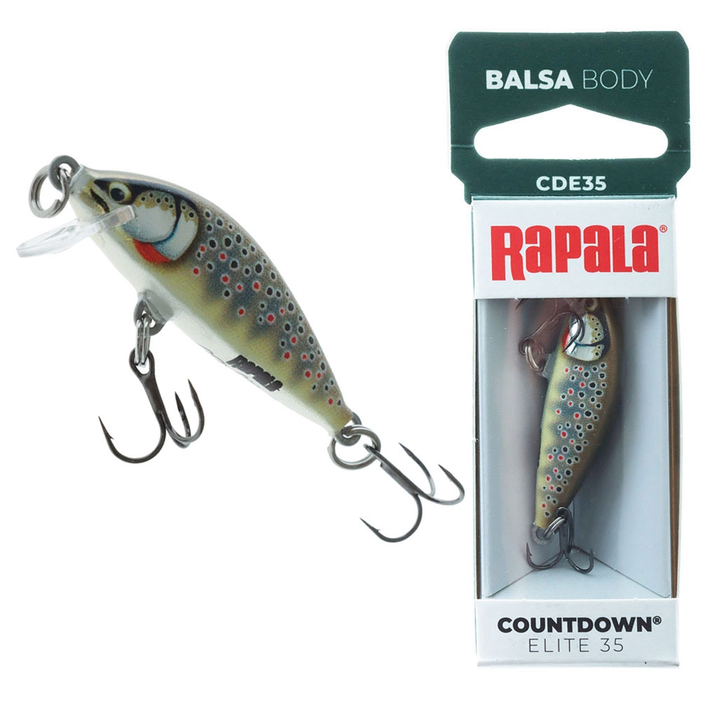 Rapala CountDown Elite Gilded Sinking Lure 3.5cm 4g Brown Trout