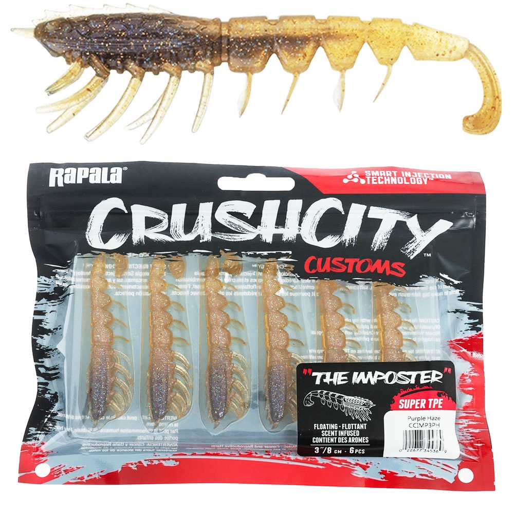Rapala CrushCity The Imposter Softbait 7.6cm Qty 6 Purple Haze
