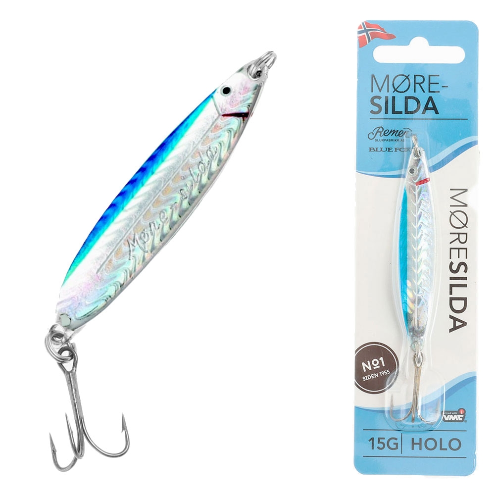 Blue Fox Moresilda Classic Trout Lure Holographic Silver Blue 15g 75mm