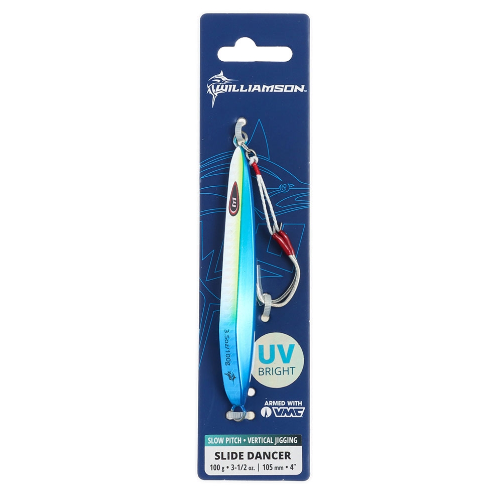 Williamson Slide Dancer Slow Pitch Jig 100g Blue Lagoon