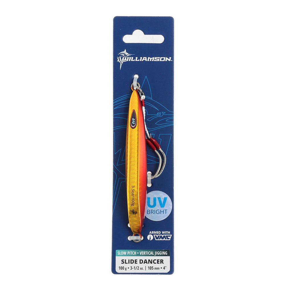 Williamson Slide Dancer Slow Pitch Jig 100g Hot Sauce