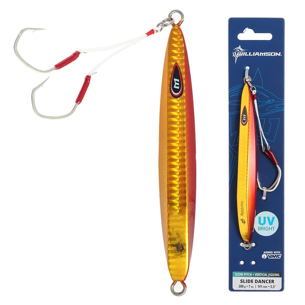 Williamson Slide Dancer Slow Pitch Jig 200g Hot Sauce