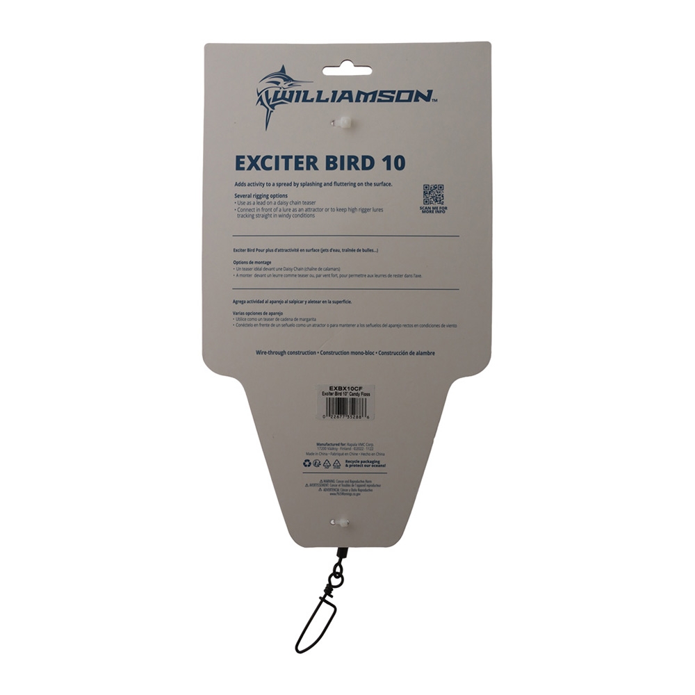 Williamson Exciter Trolling Bird 25cm Candy Floss