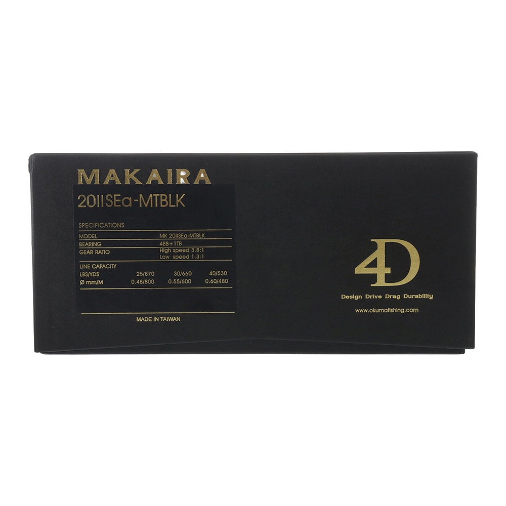 Okuma Makaira SEa 20 2-Speed Lever Drag Game Reel Matte Black