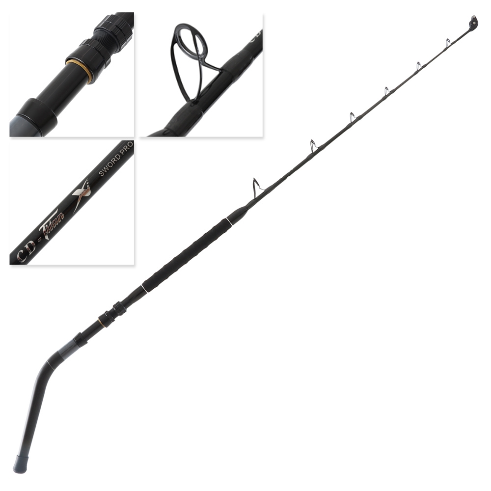 CD Rods Titan X Sword Pro 601 Bent Butt Boat Rod 6ft 37kg 1pc