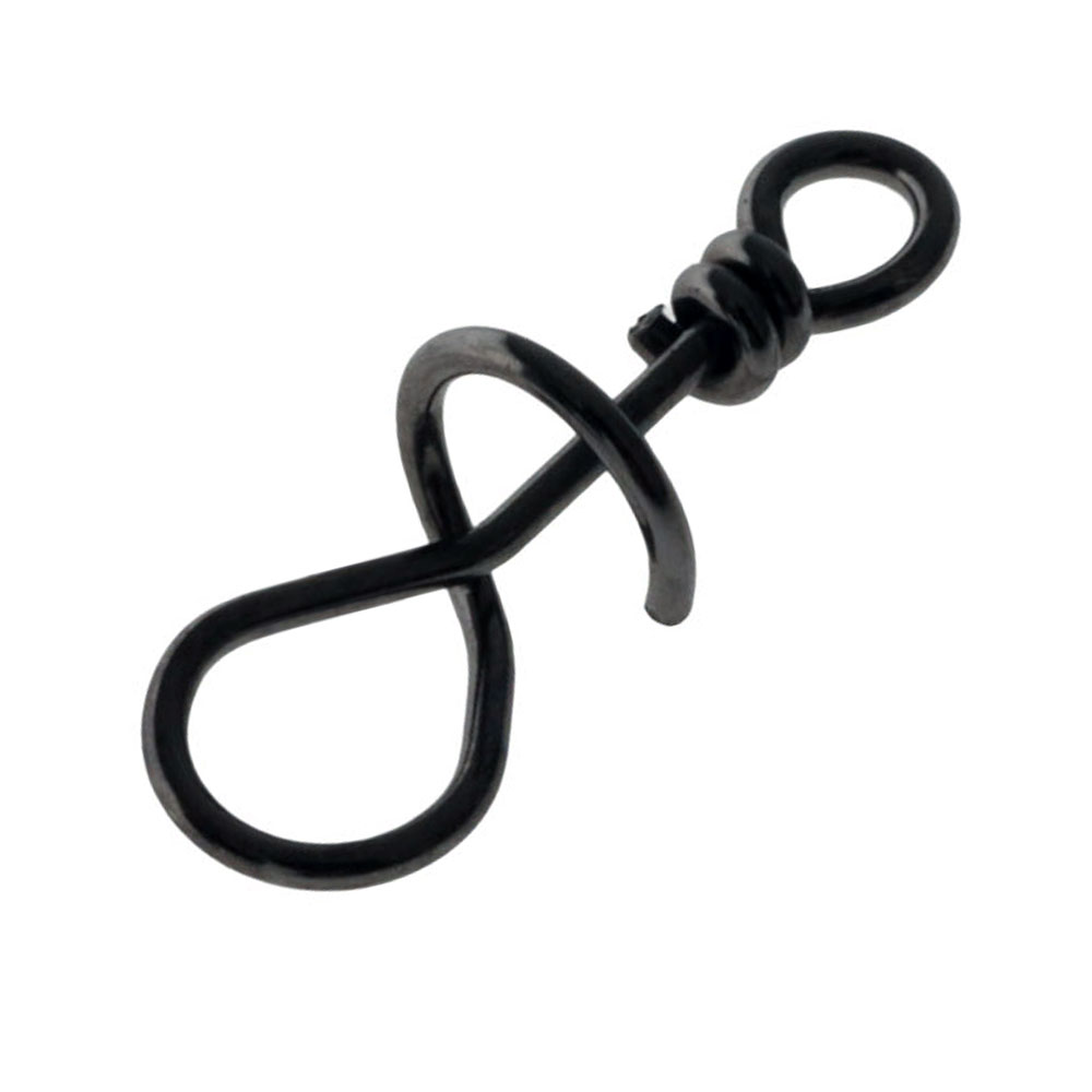 Black Magic Spiral Trout Snap #2 15kg Qty 18