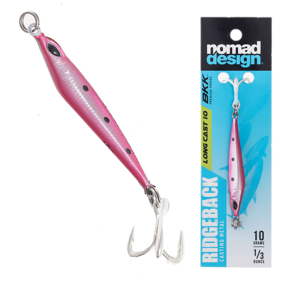 Nomad Design Ridgeback Long Cast Lure 10g Pink Sardine