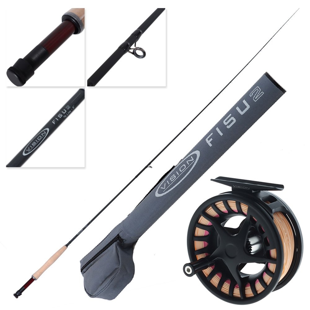 Vision Fisu2 #6 Fly Fishing Combo 9ft 4pc - Cracked Case