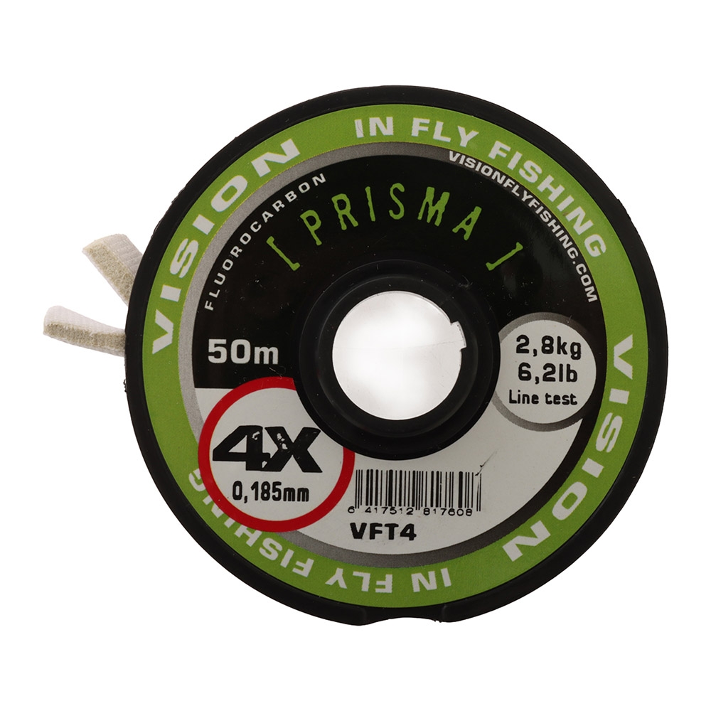 Vision Prisma Fluoro Carbon Tippet 50m 4X 0.18mm