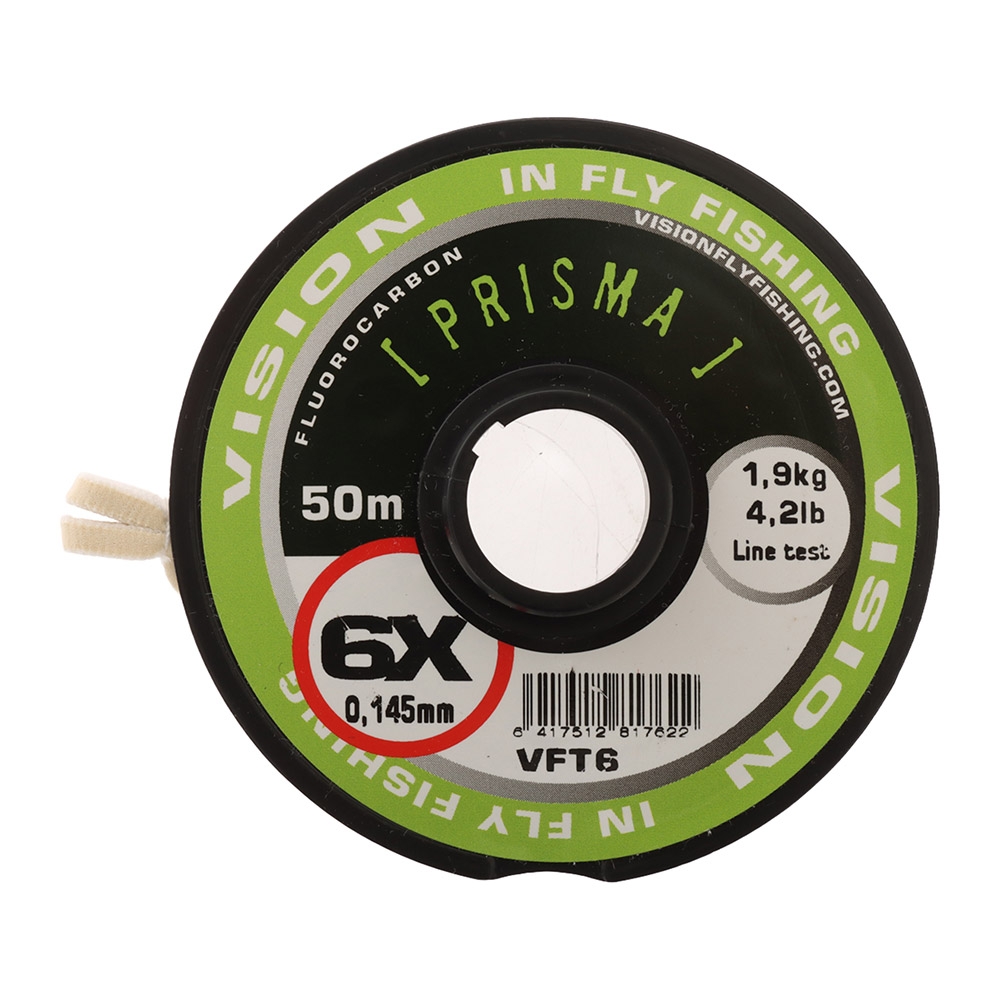 Vision Prisma Fluoro Carbon Tippet 50m 6X 0.14mm