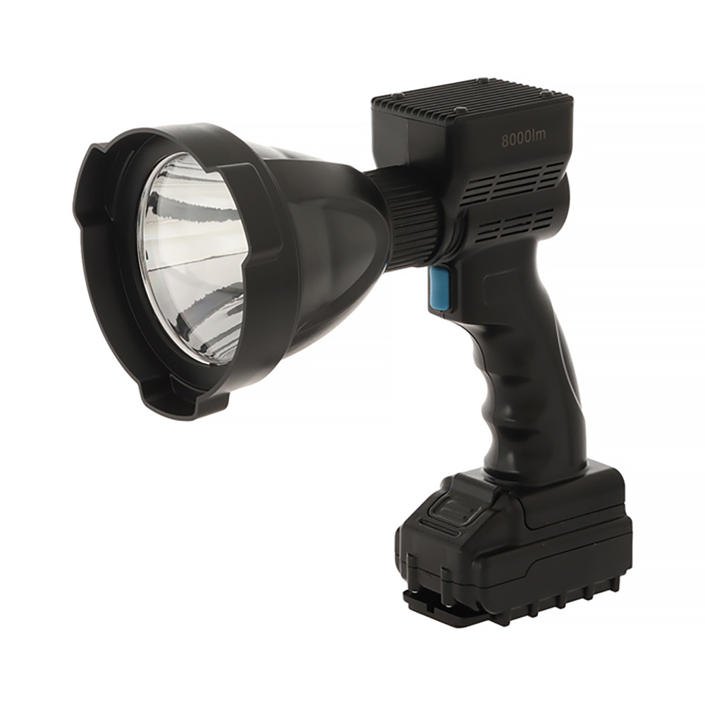 Night Saber 8000lm Rechargeable Handheld LED Spotlight 120mm 80W