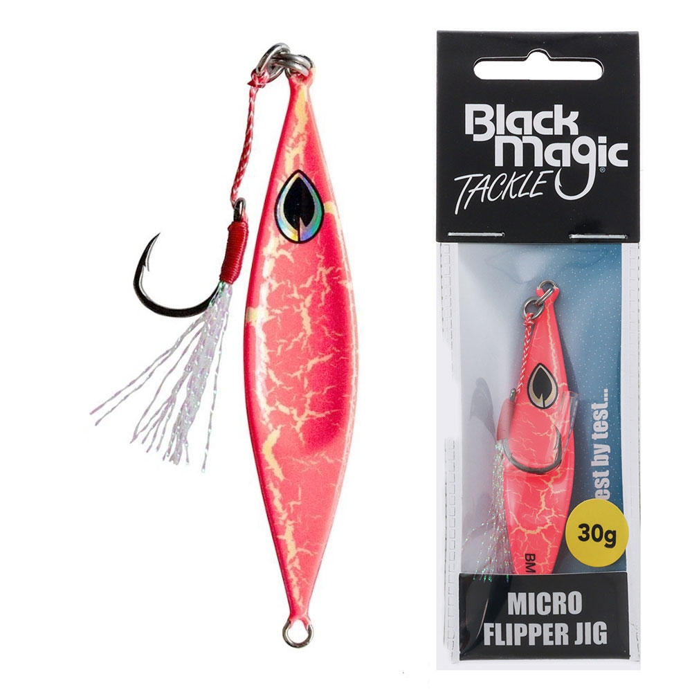 Black Magic Flipper Micro Jig 30g Pinky