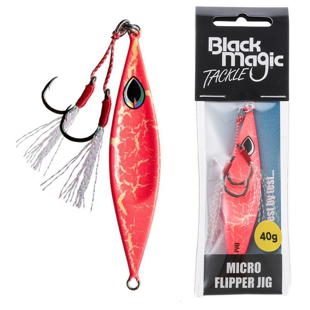 Black Magic Flipper Micro Jig 40g Pinky
