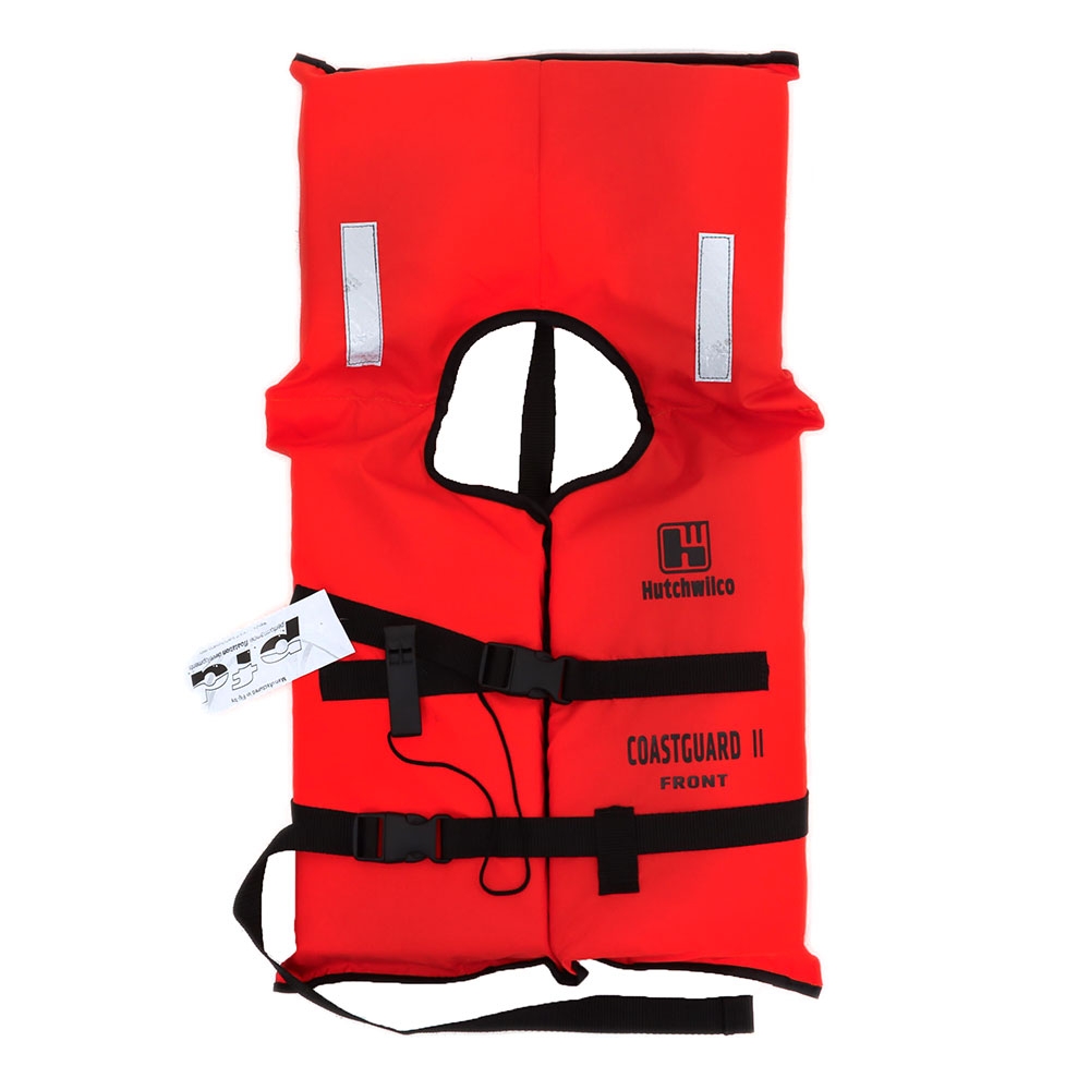 Hutchwilco Coastguard II Kids Life Jacket with Whistle 22-40kg Orange