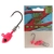 Z-Man Micro Shad HeadZ Finesse Jig Head Pink Glow 1/32 oz Qty 4
