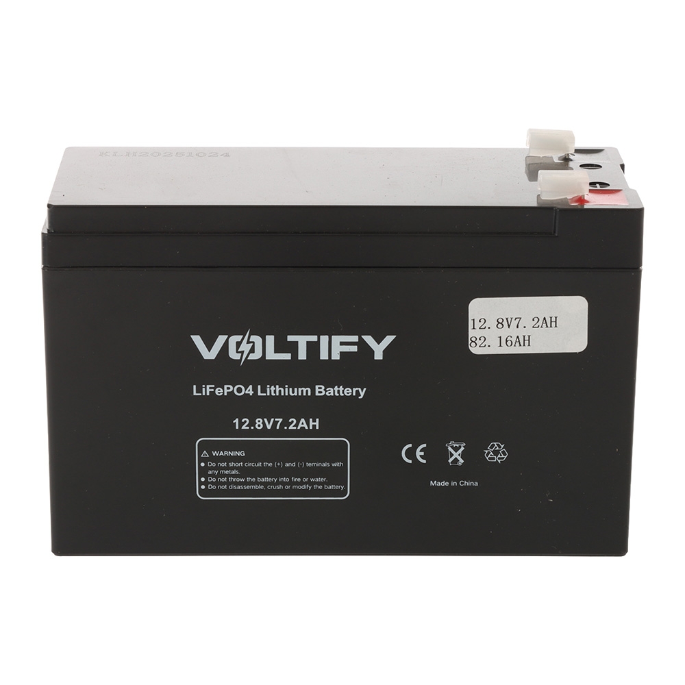 Voltify High Performance Deep Cycle LiFePO4 Lithium Battery 12V 7.2Ah