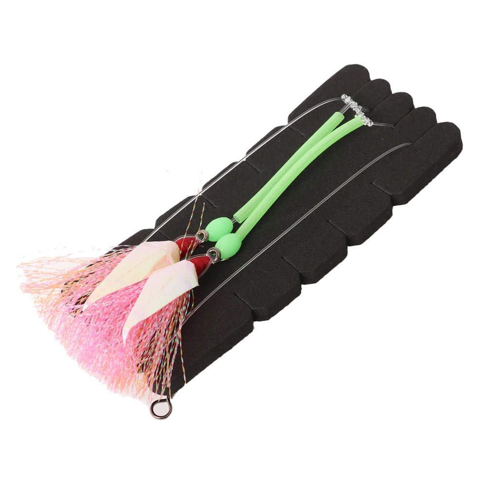 SnapperTackle Flasher Rig with Lumo Tubing Orange/Pink 4/0 - Flasher ...