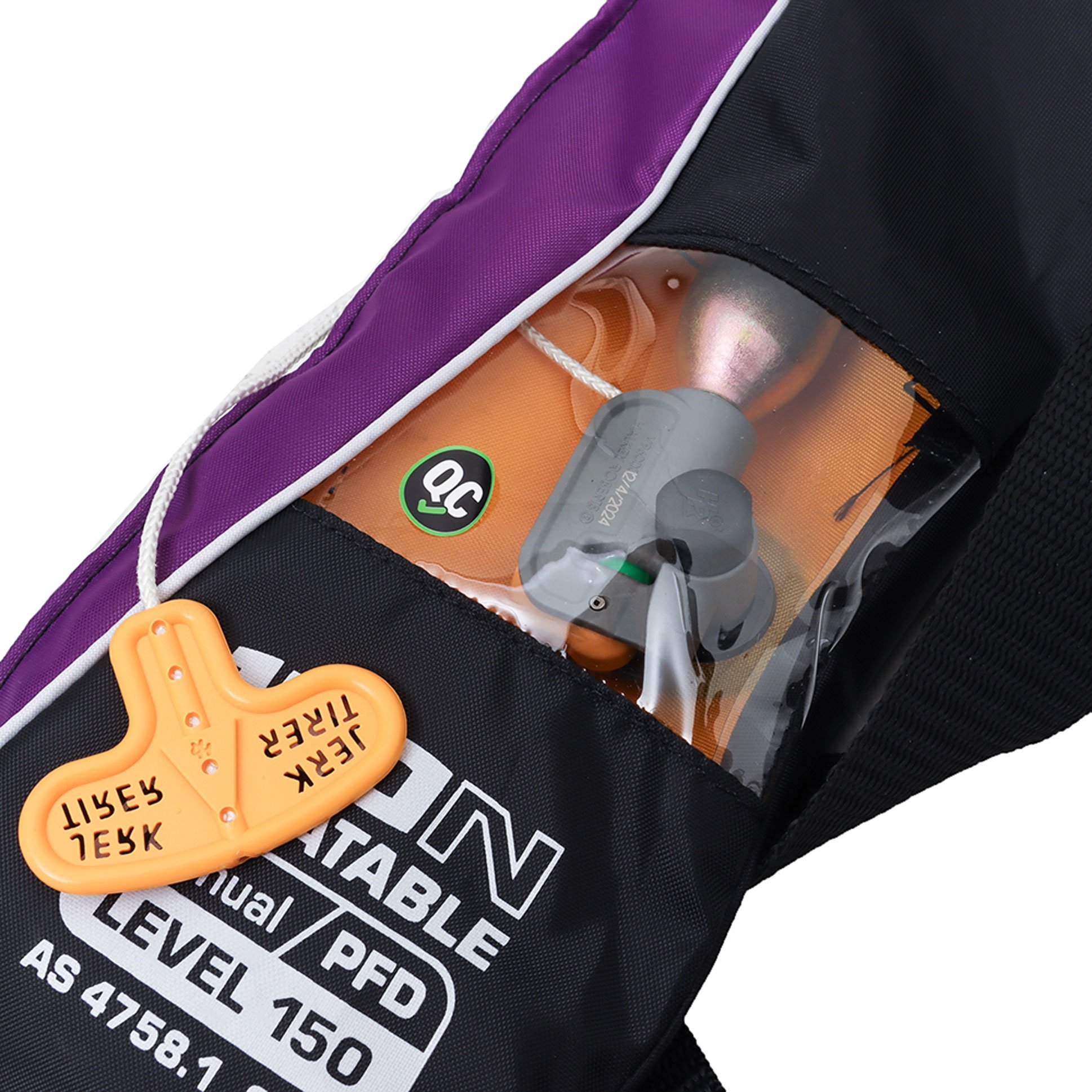 RESPONSE Level 150N Manual Inflatable Life Jacket Black/Purple